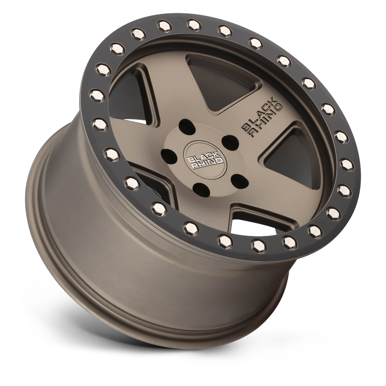Black Rhino Crawler 20x9.5 5x5.5 Matte Bronze W/ Black Ring Wheel 20" 0mm Rim