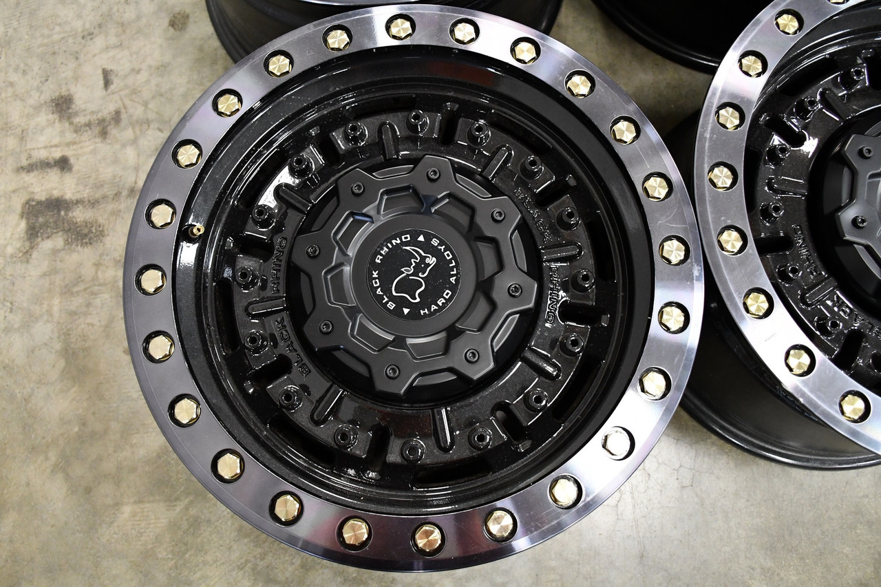 20x9.5 Gloss Gun Black Mach Dark Tint Black Rhino Hard Alloys