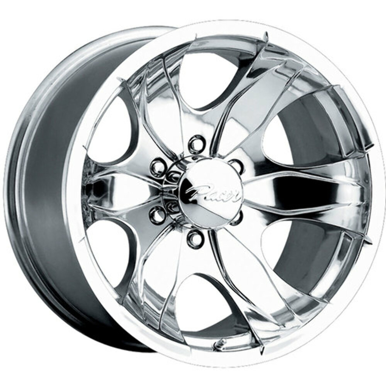 17" Pacer 187P Warrior 17x8 5x5.5 Polished Wheel 10mm For Dodge Ram Truck Rim