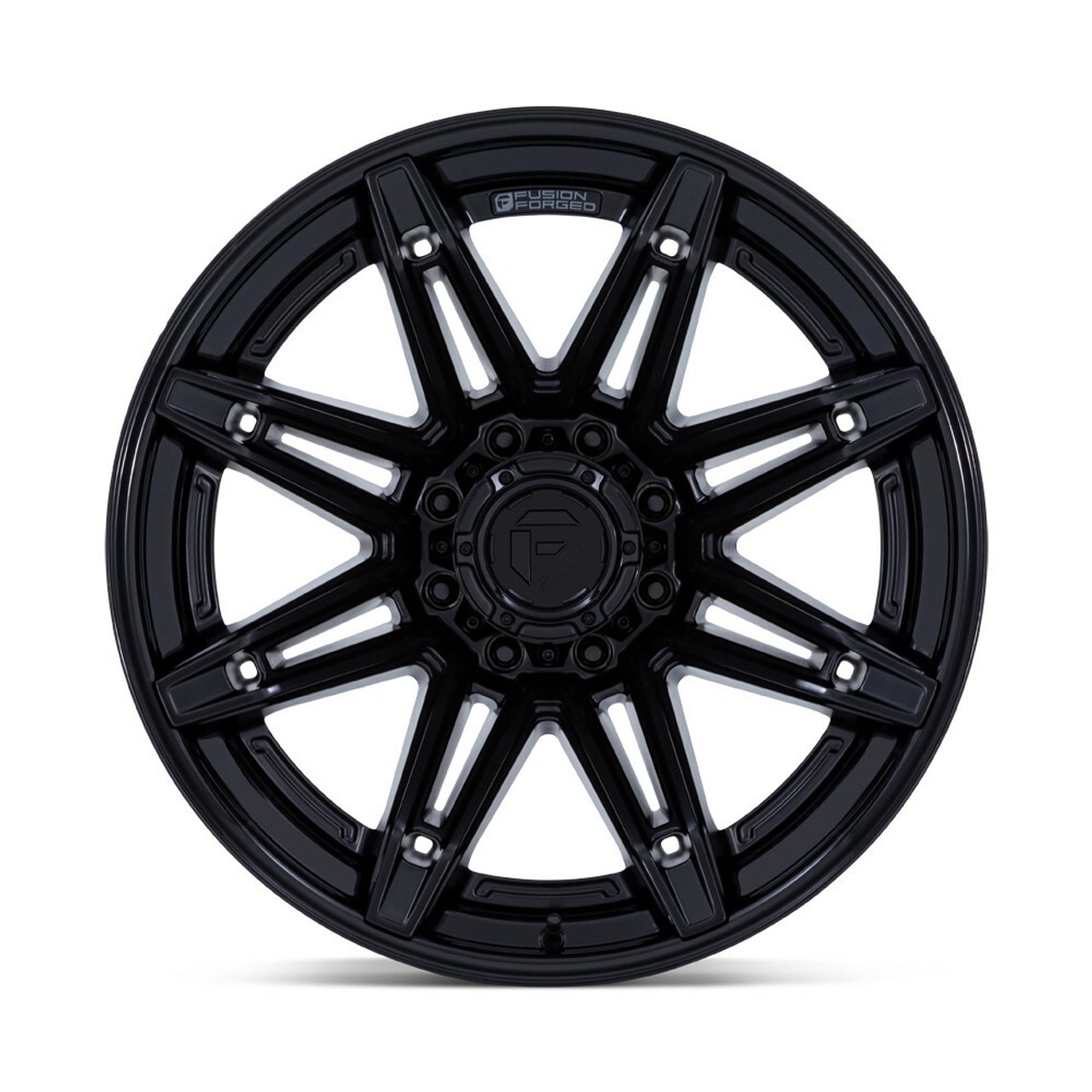 Fuel FC401 Brawl 22x12 6x135 Matte Black Gloss Black Lip 22" -44mm Lifted Wheel