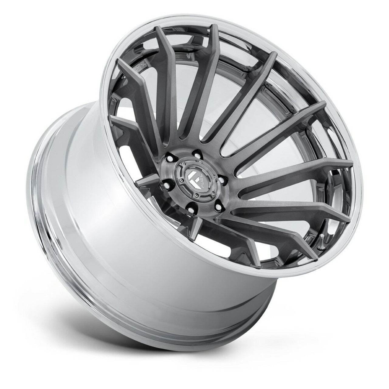 Fuel FC403 Burn 20x10 6x5.5 Platinum Chrome Lip Wheel 20" -18mm Lifted Truck Rim