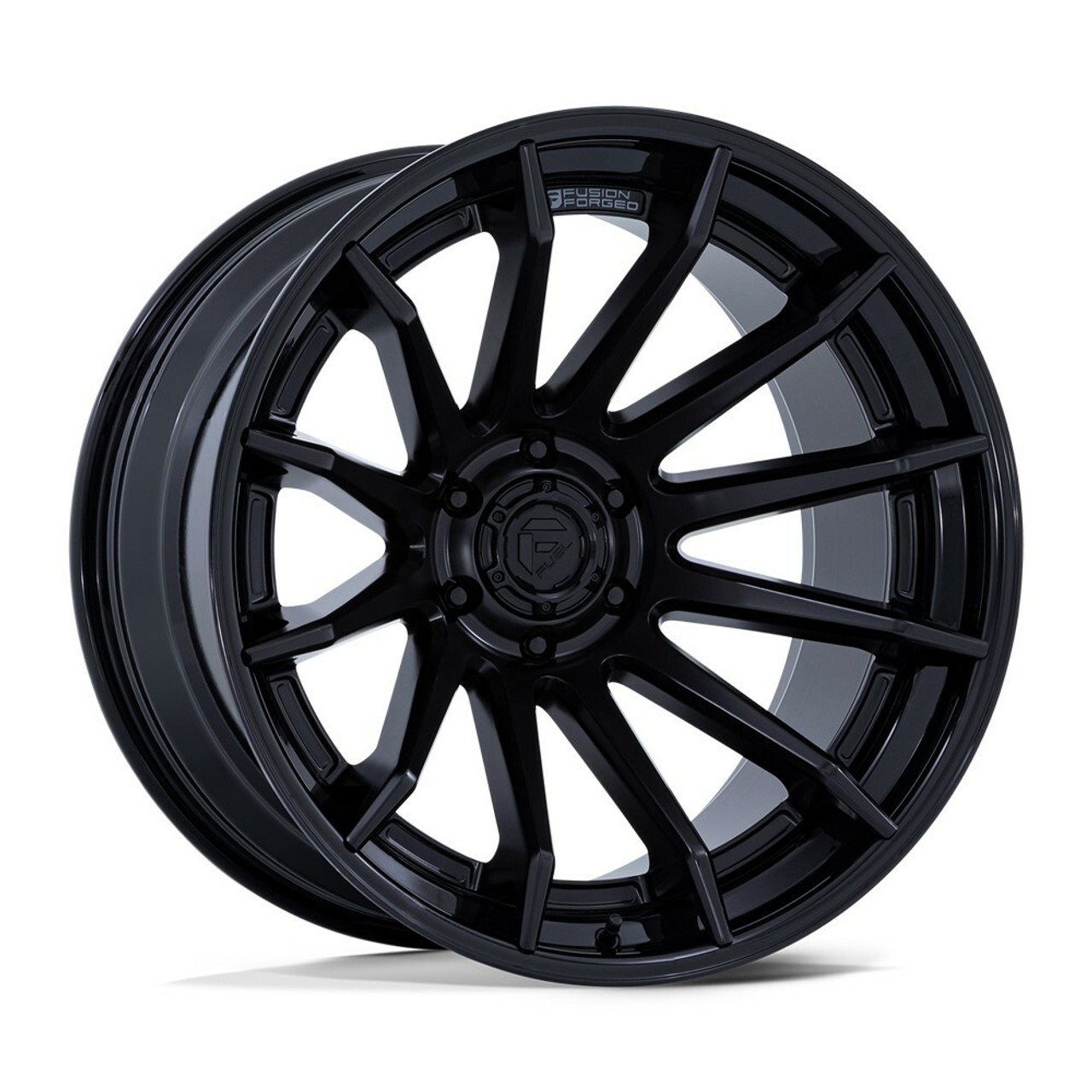 Fuel FC403 Burn 24x12 5x5 Matte Black Gloss Black Lip 24" -44mm For Jeep Wheel