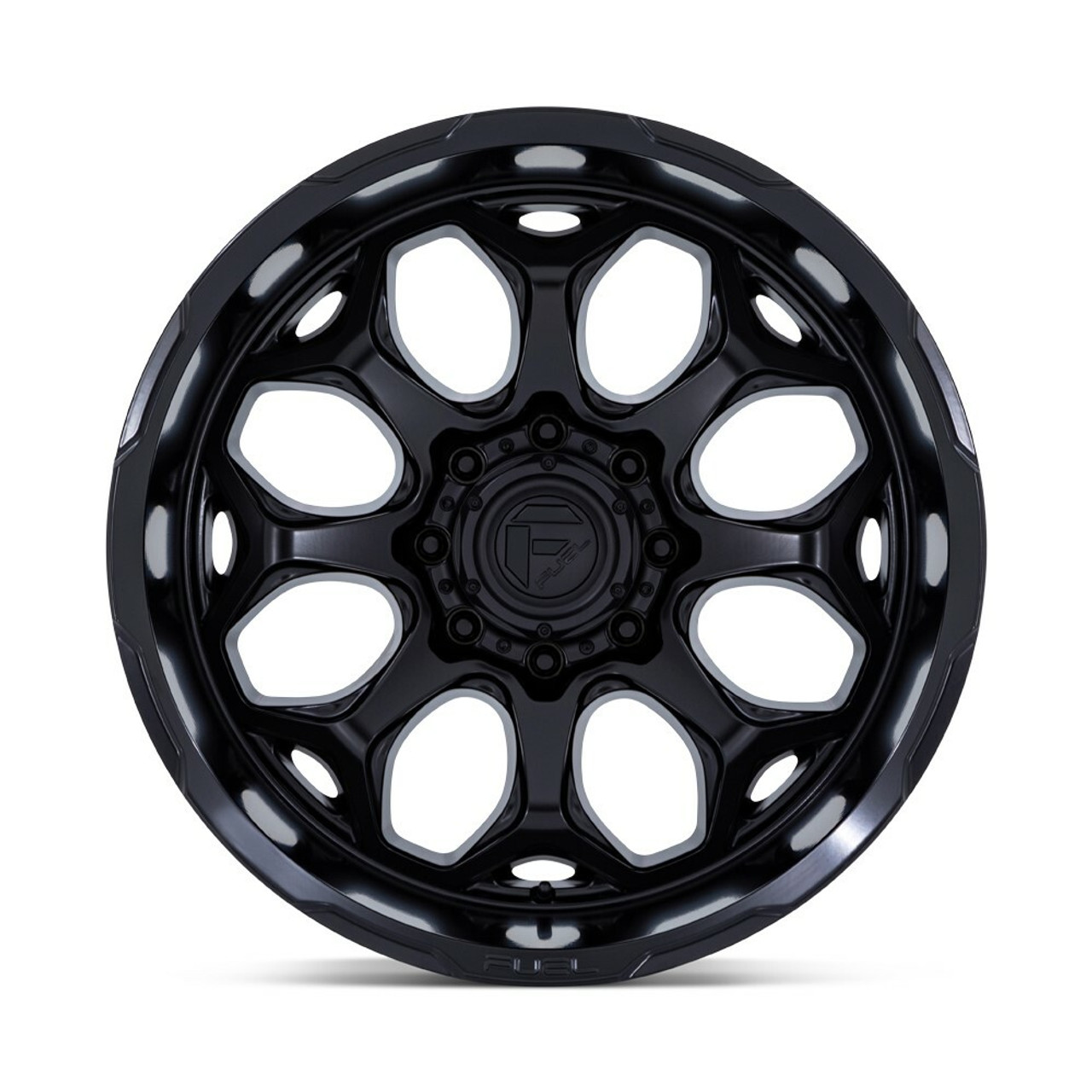 Fuel FC862 Scepter 22x12 8x170 Blackout Rim 22" -44mm Lifted For Ford F250 F350
