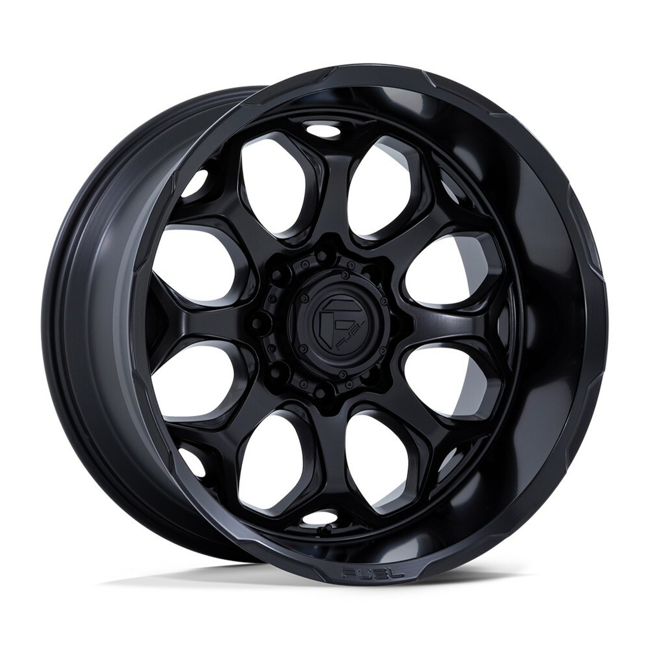 Set 4 Fuel FC862 Scepter 20x10 6x5.5 Blackout Wheels 20" -18mm Lifted Truck Rims