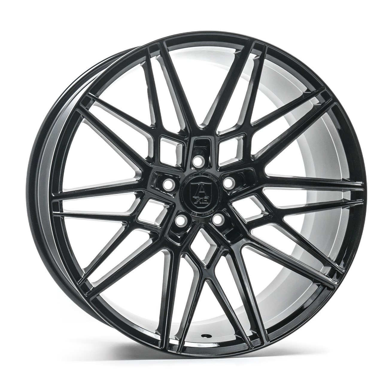 Set 4 20" Axe Wheels CF1 Gloss Black 20x9 Wheels 5x5 45mm For Jeep Rims