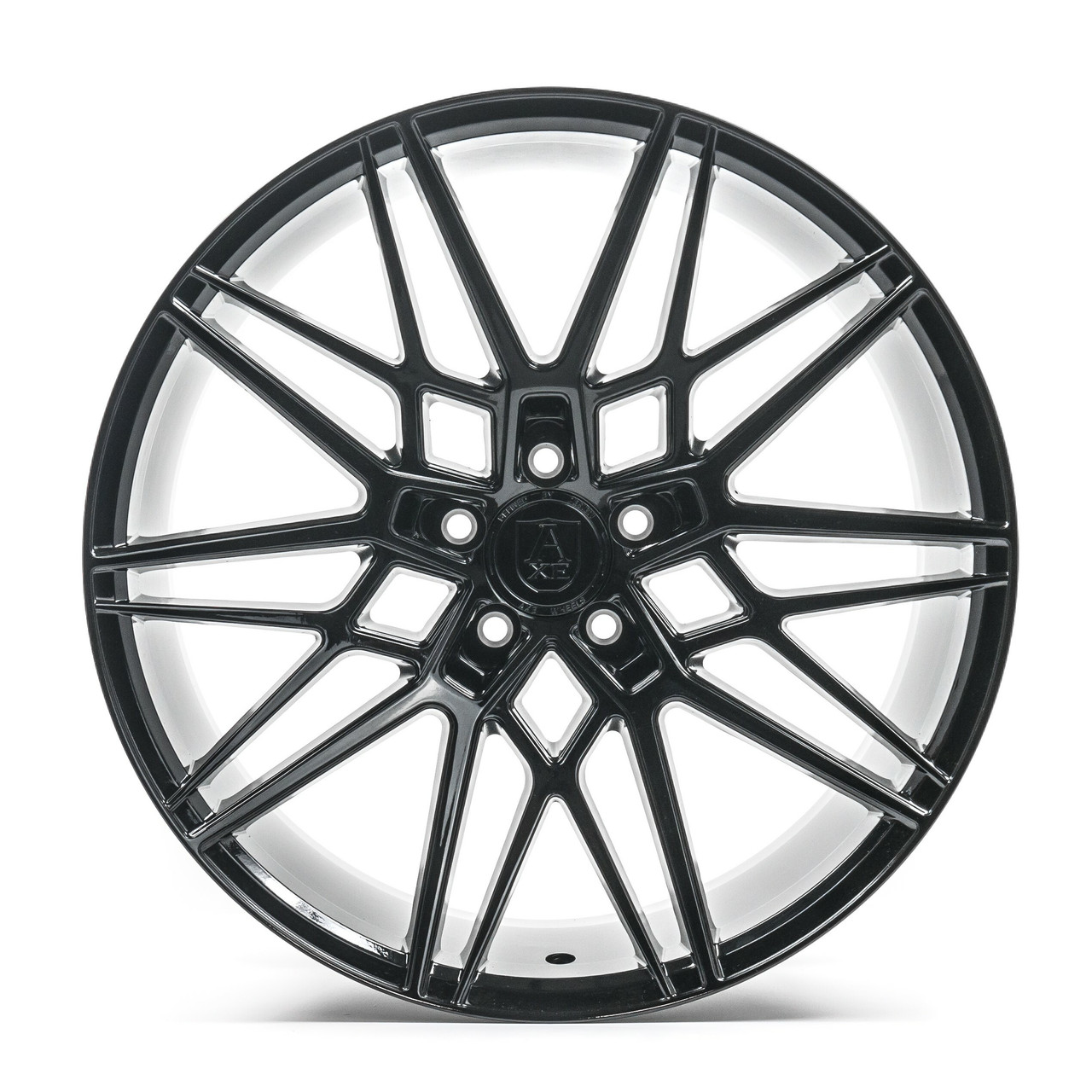 Set 4 20" Axe Wheels CF1 Gloss Black 20x9 Wheels 5x5 45mm For Jeep Rims