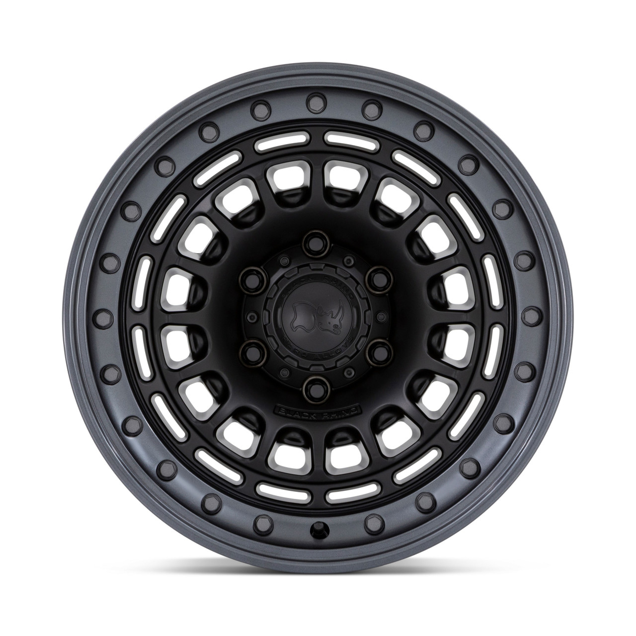 Black Rhino BR014 Sahara 17x9 Matte Black W/ Gunmetal Lip Wheel 5x5 17" 0mm