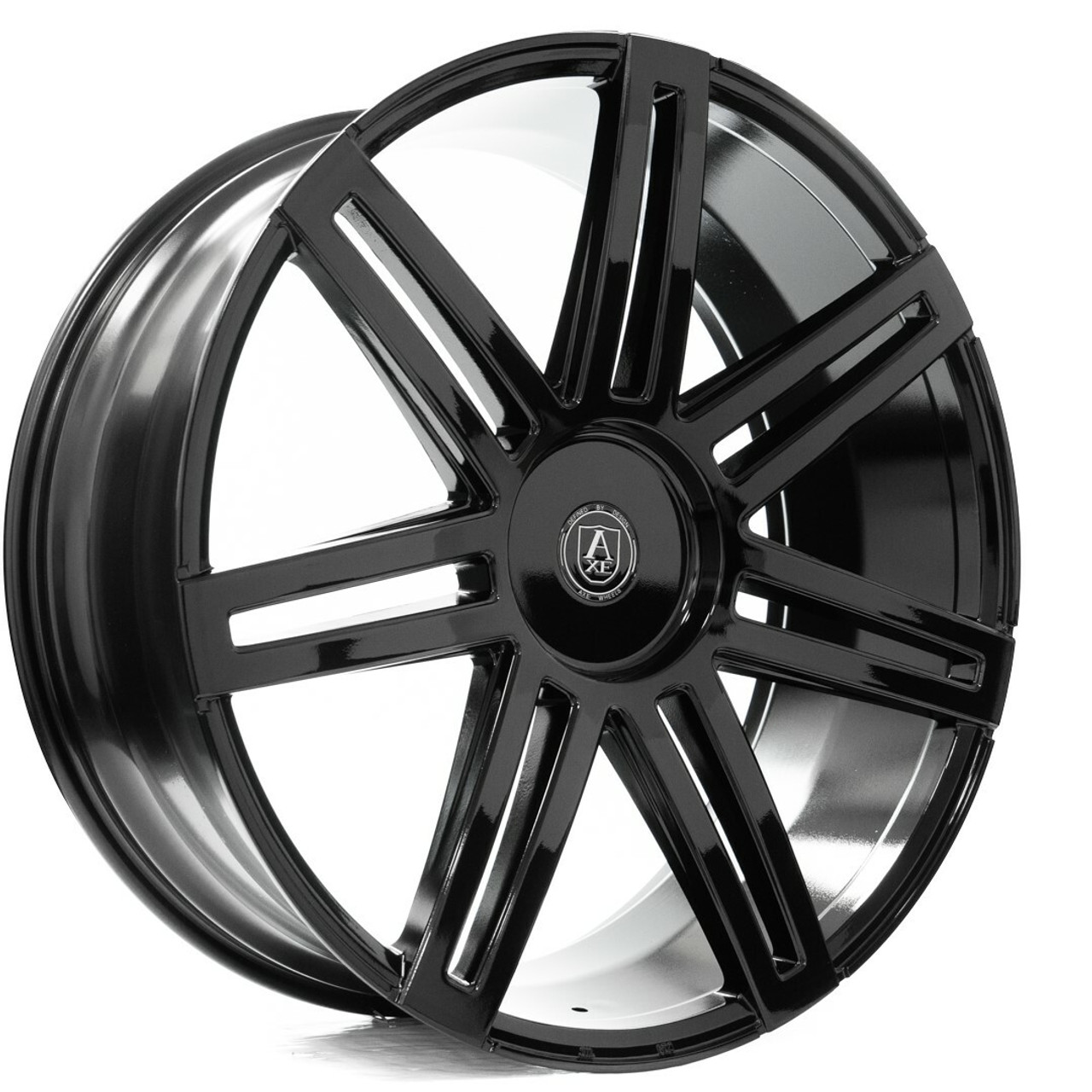 26" Axe Wheels EX26 Gloss Black 26x10 Wheel 6x120 28mm For Chevy GMC Truck Rim