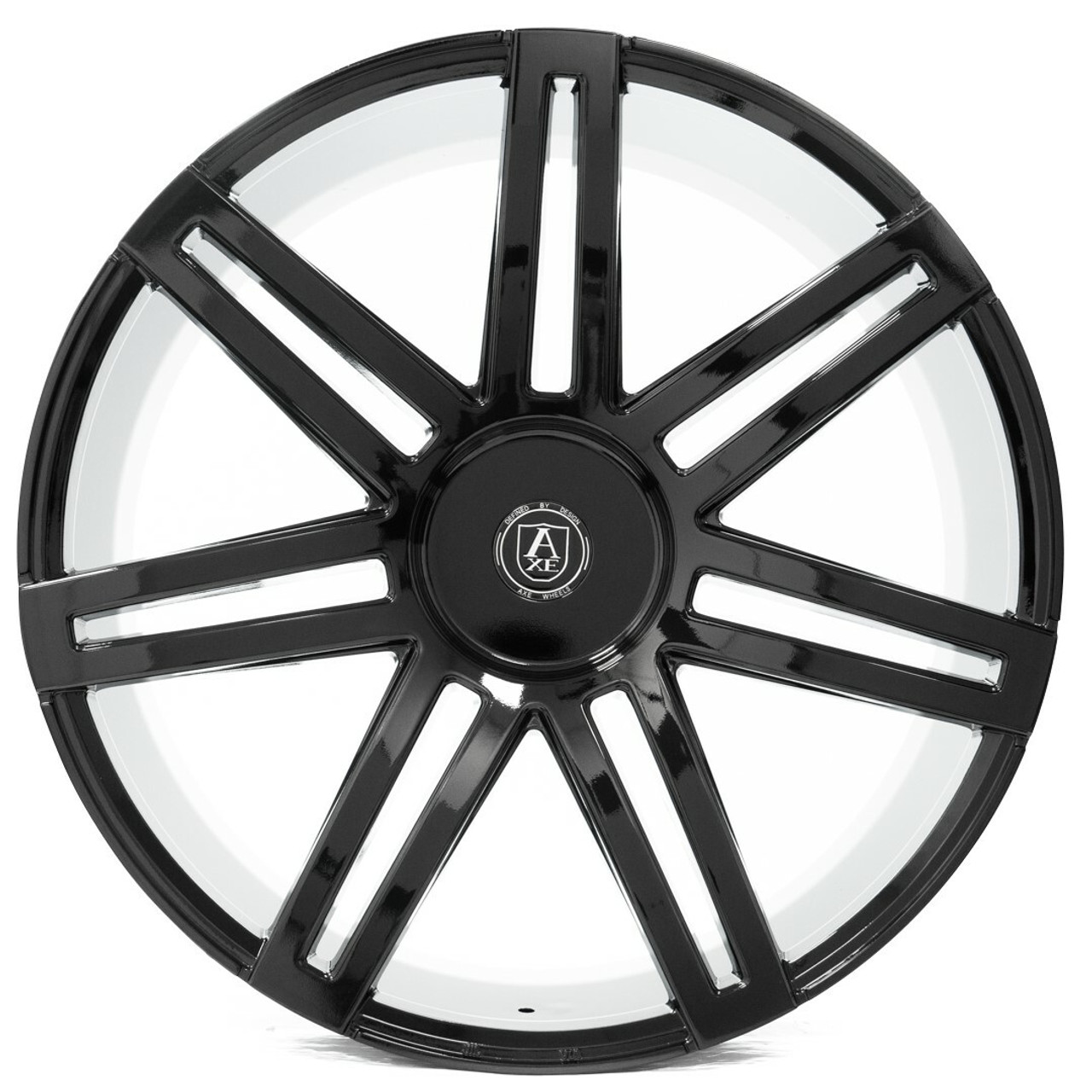 26" Axe Wheels EX26 Gloss Black 26x10 Wheel 6x120 28mm For Chevy GMC Truck Rim