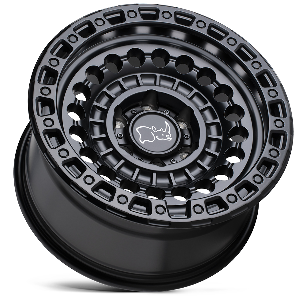 20" Black Rhino Sentinel 20x9.5 5x5 Matte Black Wheel -18mm Offroad Truck Rim