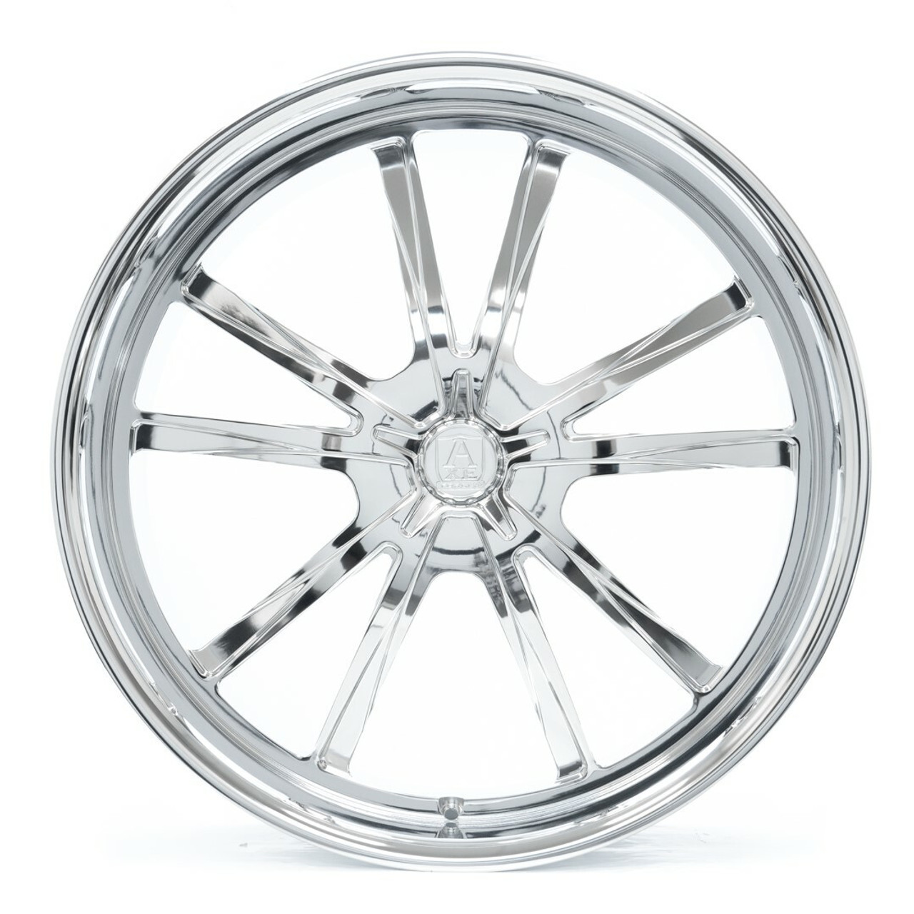 24" Axe Wheels Sembrado Fully Polished 24x10 Wheel 5x5.5 25mm Truck Rim