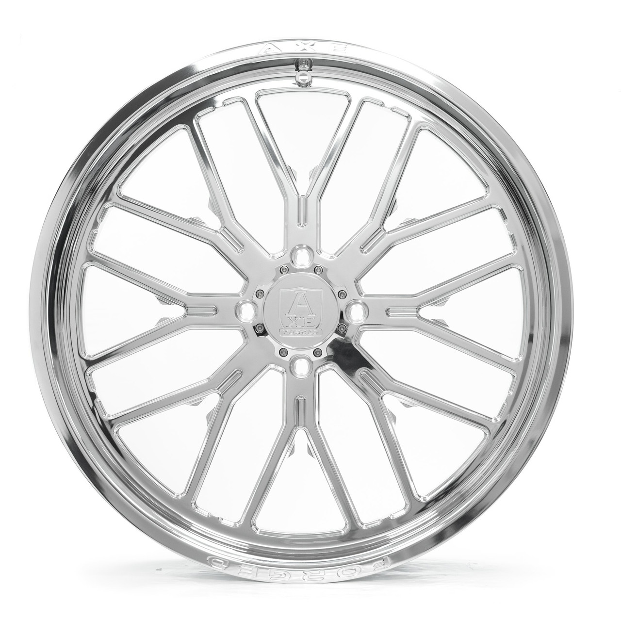 Set 4 22" Axe Wheels AF6 UTV Full Polished 22x7 Wheels 4x137 4x156 0mm Rims