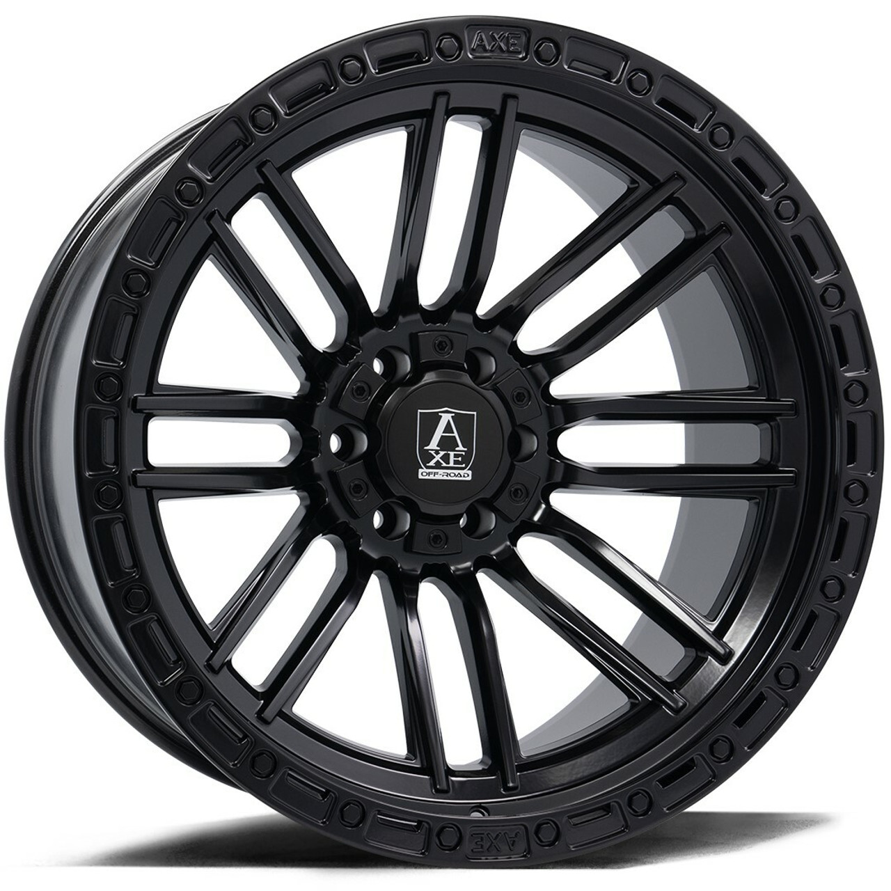 Set 4 22" Axe Wheels Icarus Satin Black 22x10 8x6.5 -19mm Lifted Truck Rims