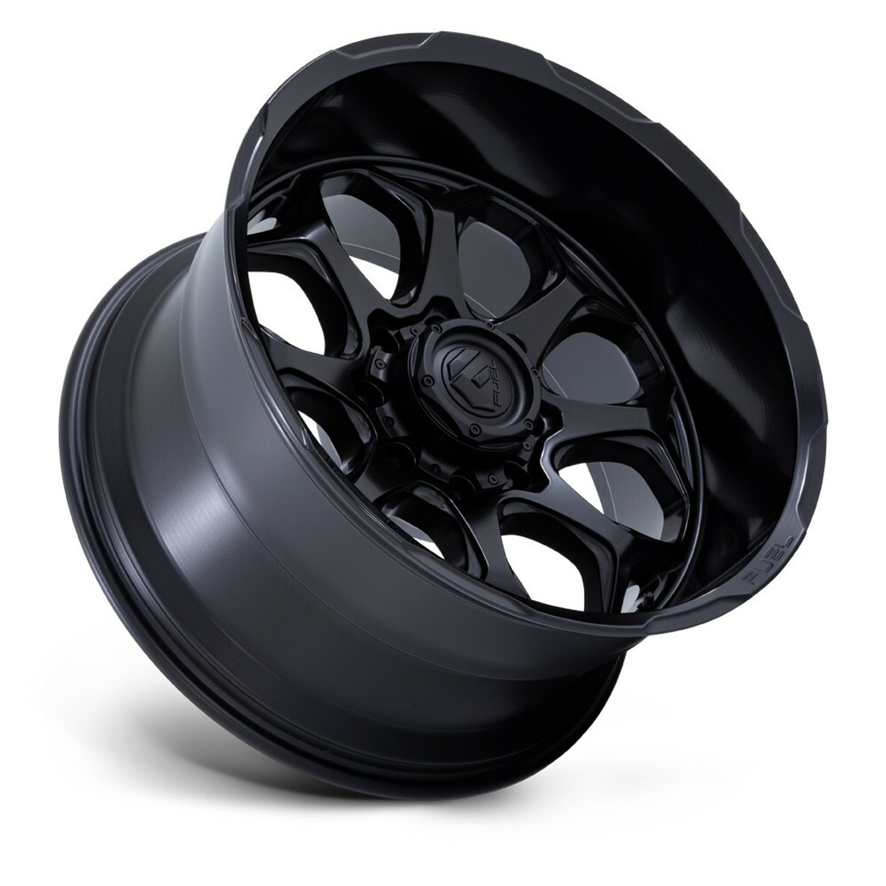 Set 4 Fuel FC862 Scepter 22x12 5x5 Blackout Wheels 22" -44mm Lifted For Jeep Rim