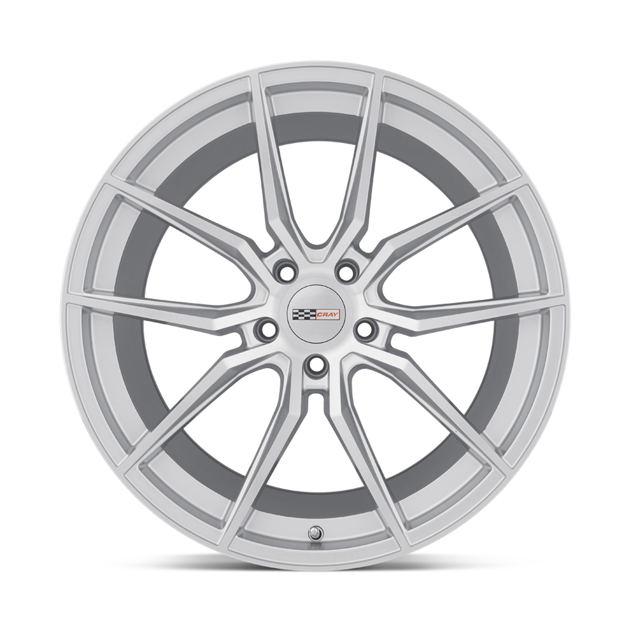 Cray Spider 20x9.5 5x4.75 Silver W/ Mirror Cut Face Wheel 20" 56mm Rim