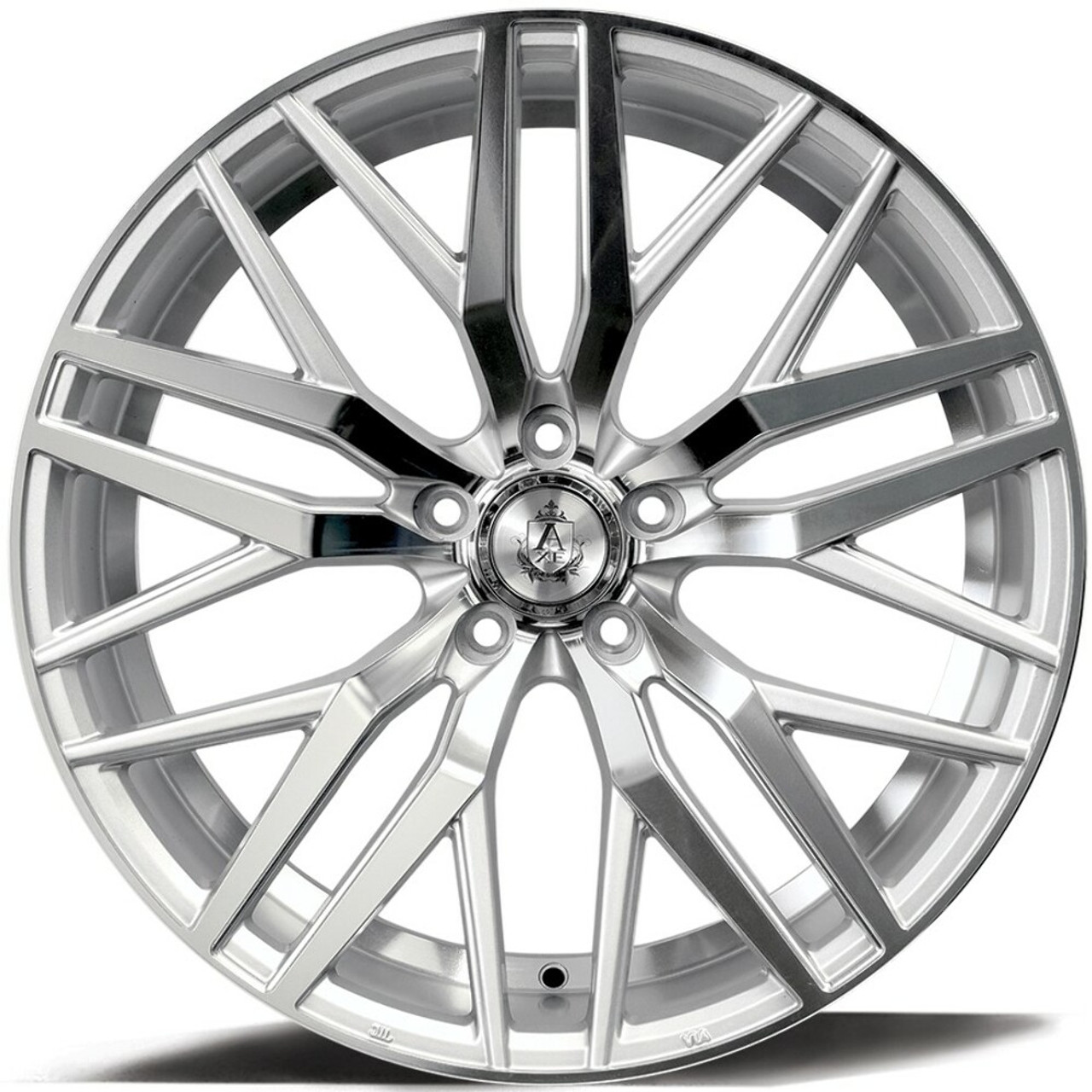 Set 4 20" Axe Wheels EX30 Silver 20x8.5 Wheels 5x112 40m Rims Set 4 20" Axe Wheels EX30 Silver 20x8.5 Wheels 5x112 40m Rims