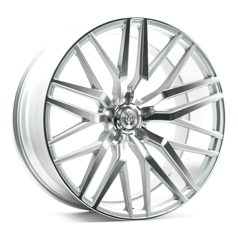 Set 4 20" Axe Wheels EX30 Silver 20x8.5 Wheels 5x108 40mm Rims