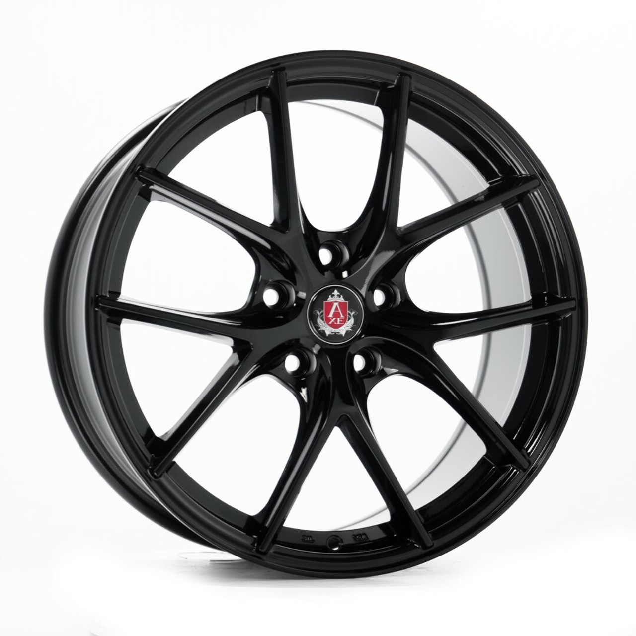 Set 4 20" Axe Wheels EX34 Gloss Black 20x8.5 Wheels 5x110 25mm Rims