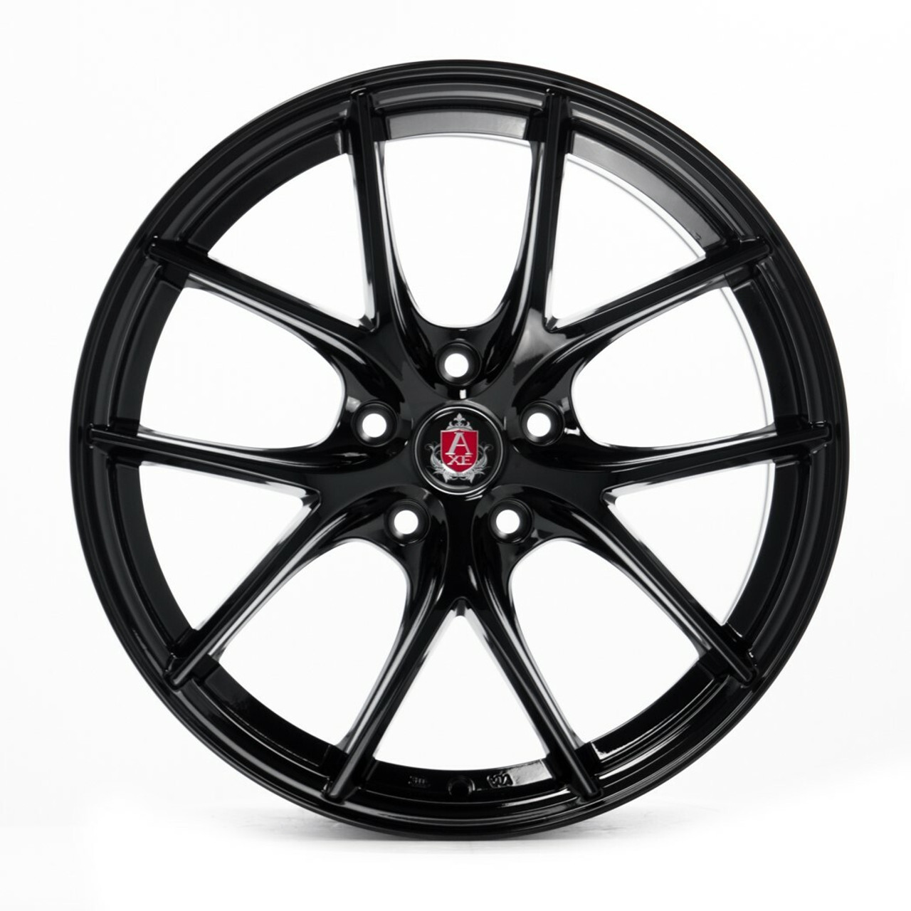 Set 4 20" Axe Wheels EX34 Gloss Black 20x8.5 Wheels 5x110 25mm Rims