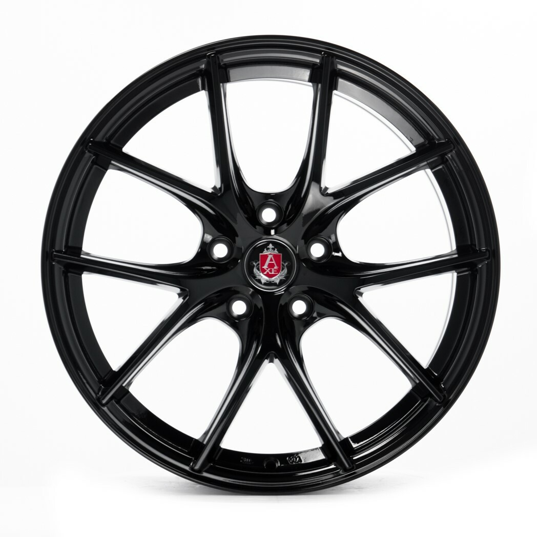 Set 4 20" Axe Wheels EX34 Gloss Black 20x8.5 Wheels 5x110 38mm Rims