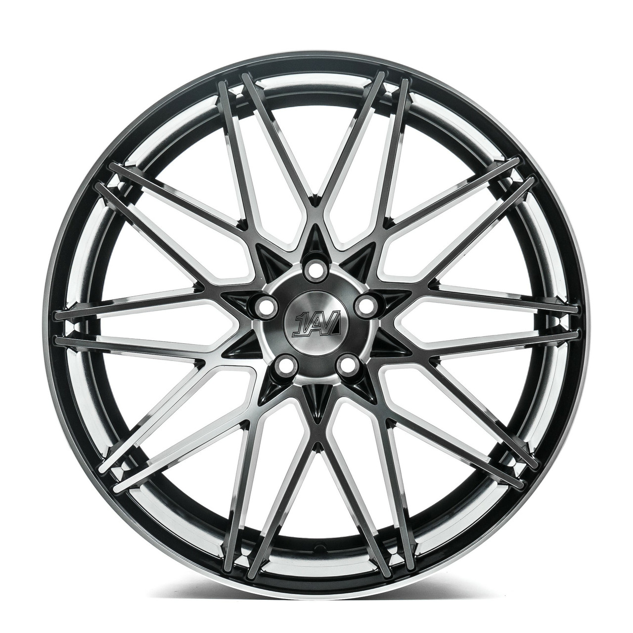 Set 4 22" Axe Wheels ZX4 Black & Polished Face 22x9 Wheels 5x4.5 35mm Rims