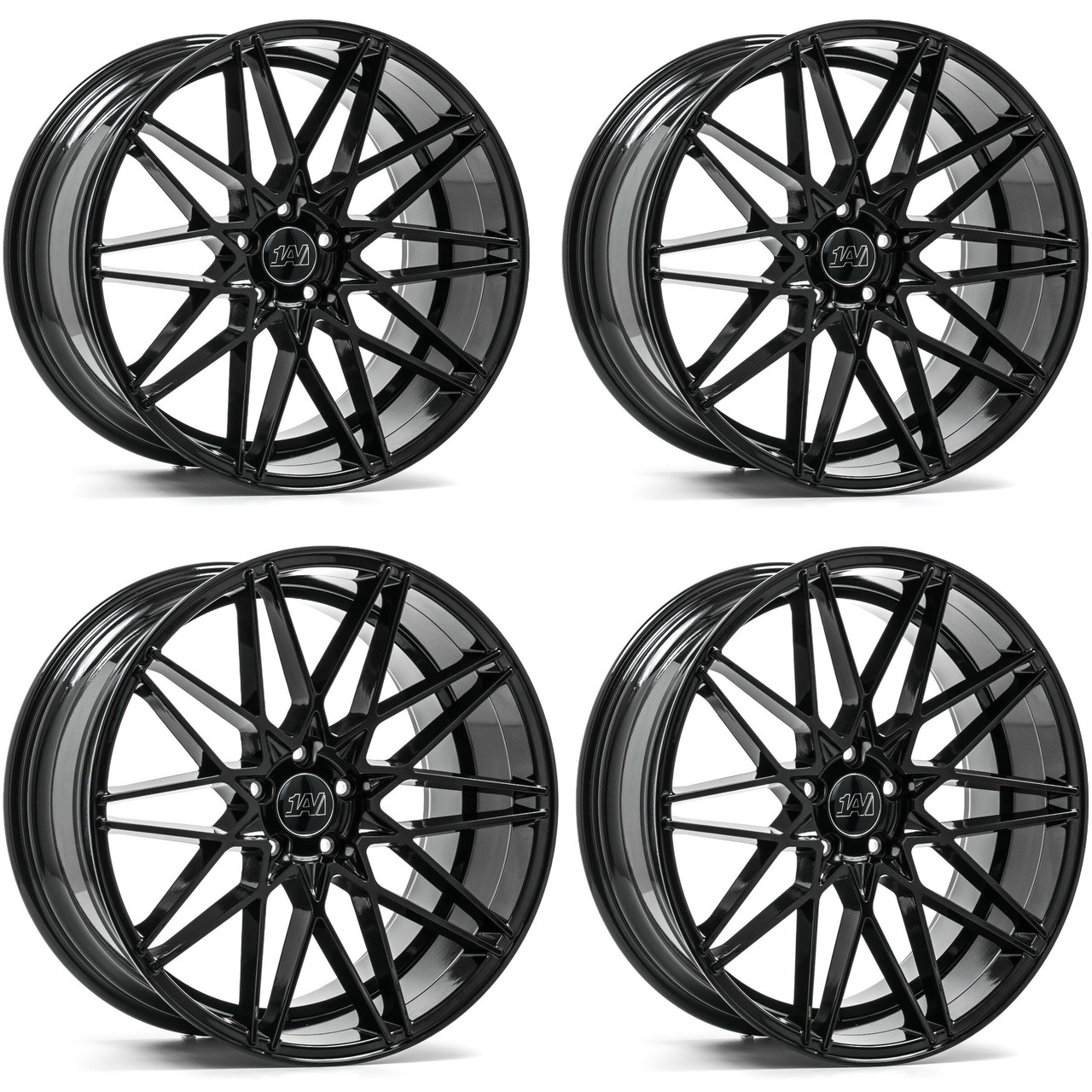 Axe ZX4 Wheels 22.0x9 5x4.5 (5x114.3) Gloss Black A2i Wheel and Tire