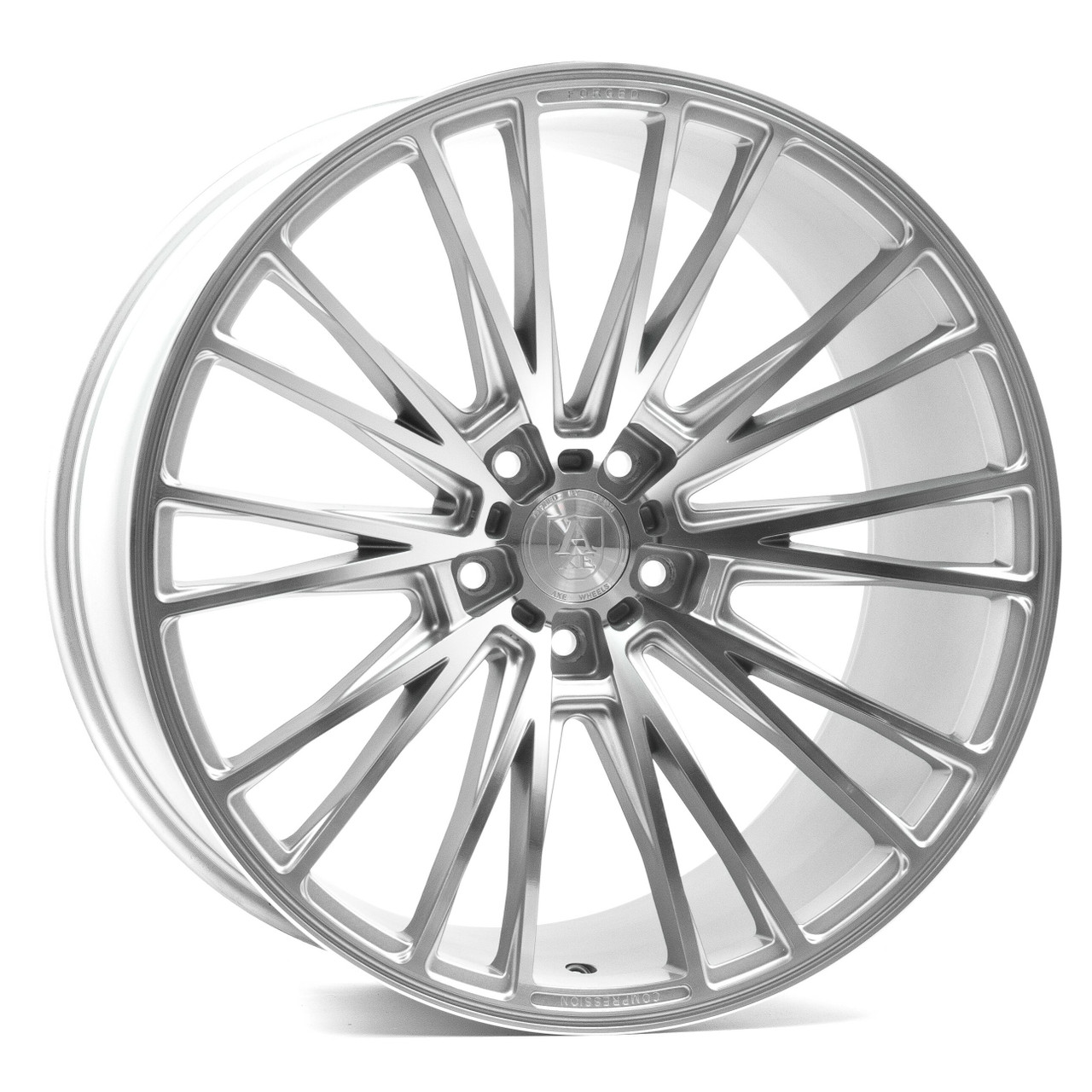 21" Axe Wheels CF2 Silver 21x10.5 Wheel 5x112 40mm Rim