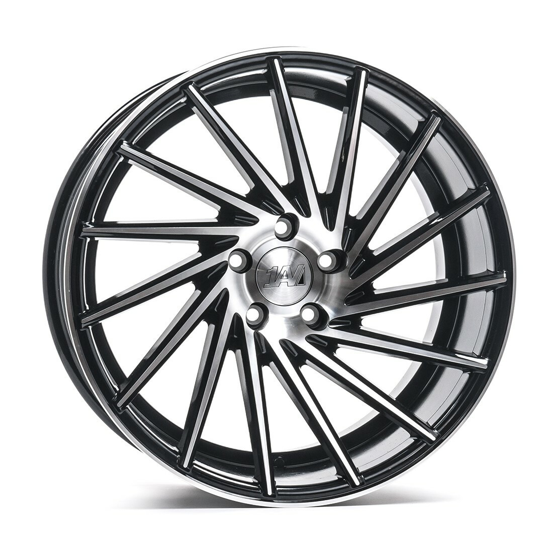 Axe ZX1 Wheels 19.0x8.5 5x115 Black And Polished Face A2i Wheel and Ti