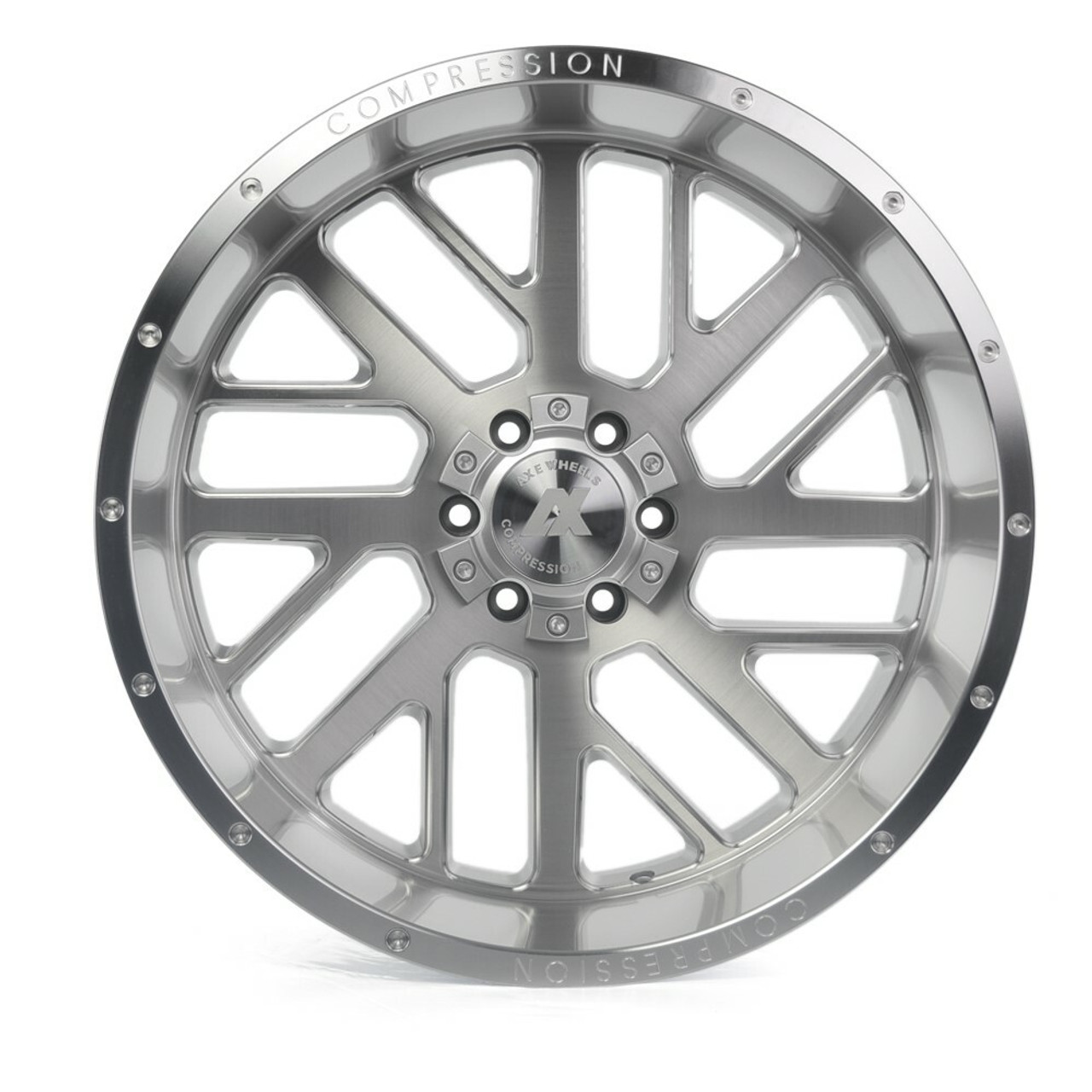 Set 4 26" Axe Wheels AX2.1 Silver 26x14 6x135 6x5.5 -76mm Lifted Truck Rims Set 4 26" Axe Wheels AX2.1 Silver 26x14 6x135 6x5.5 -76mm Lifted Truck Rims