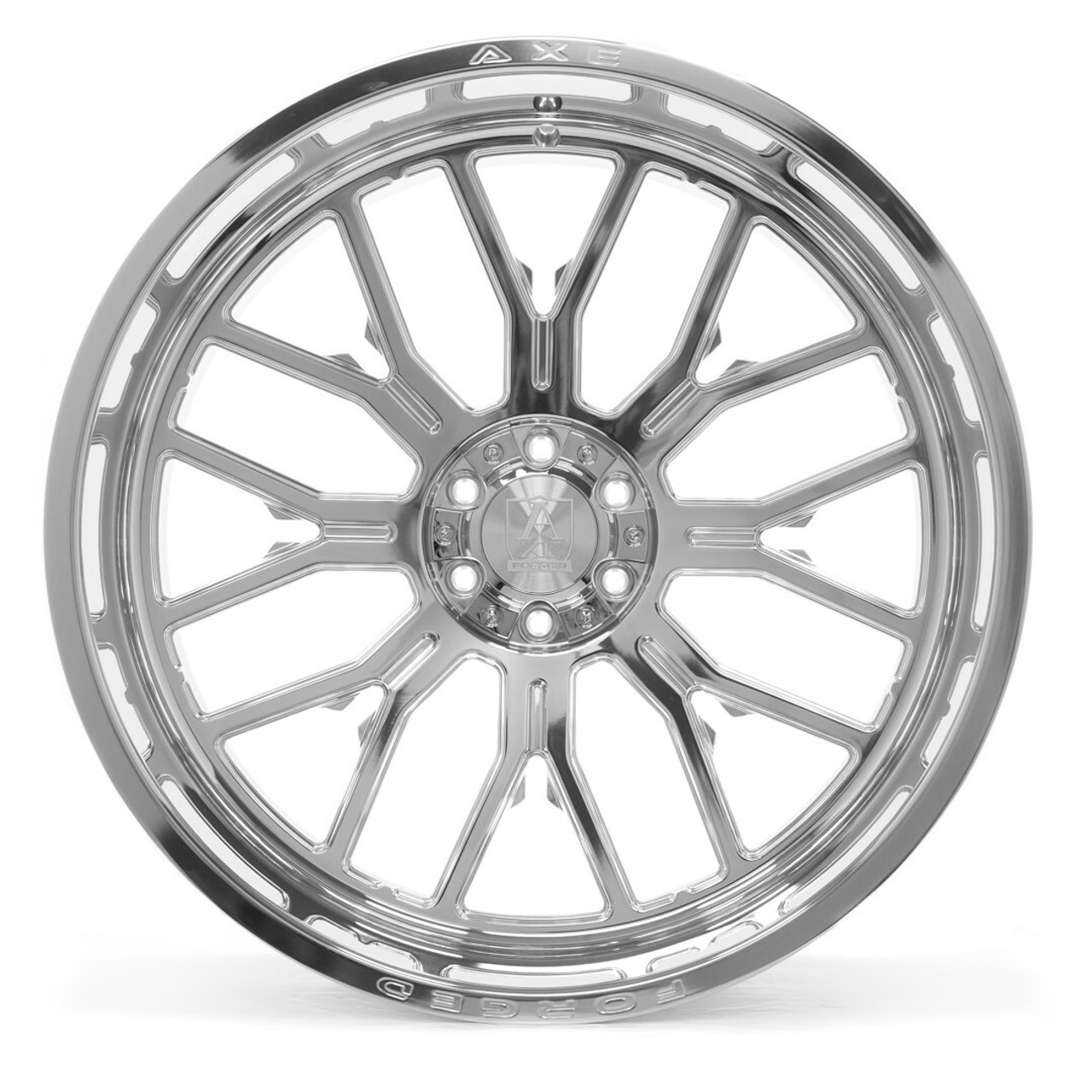 26" Axe Wheels AF6 Forged Fully Polished 26x14 Wheel 5x5 5x5.5 -76mm Lifted Rim