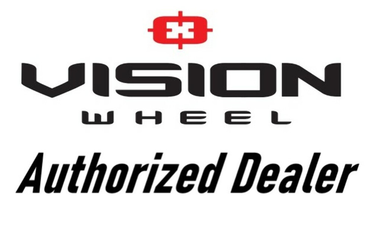 Set 4 22" Vision Off-Road 404 Brawl Chrome Wheels 22x14 5x5.5 Rims -76mm
