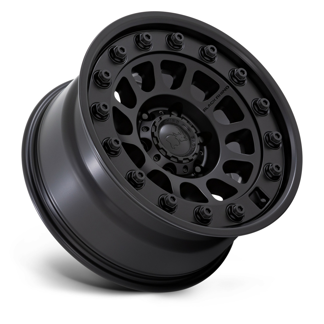 Black Rhino BR012 Outback 17x8.5 Matte Black Wheel 5x5 17" -10mm Lifted For Jeep