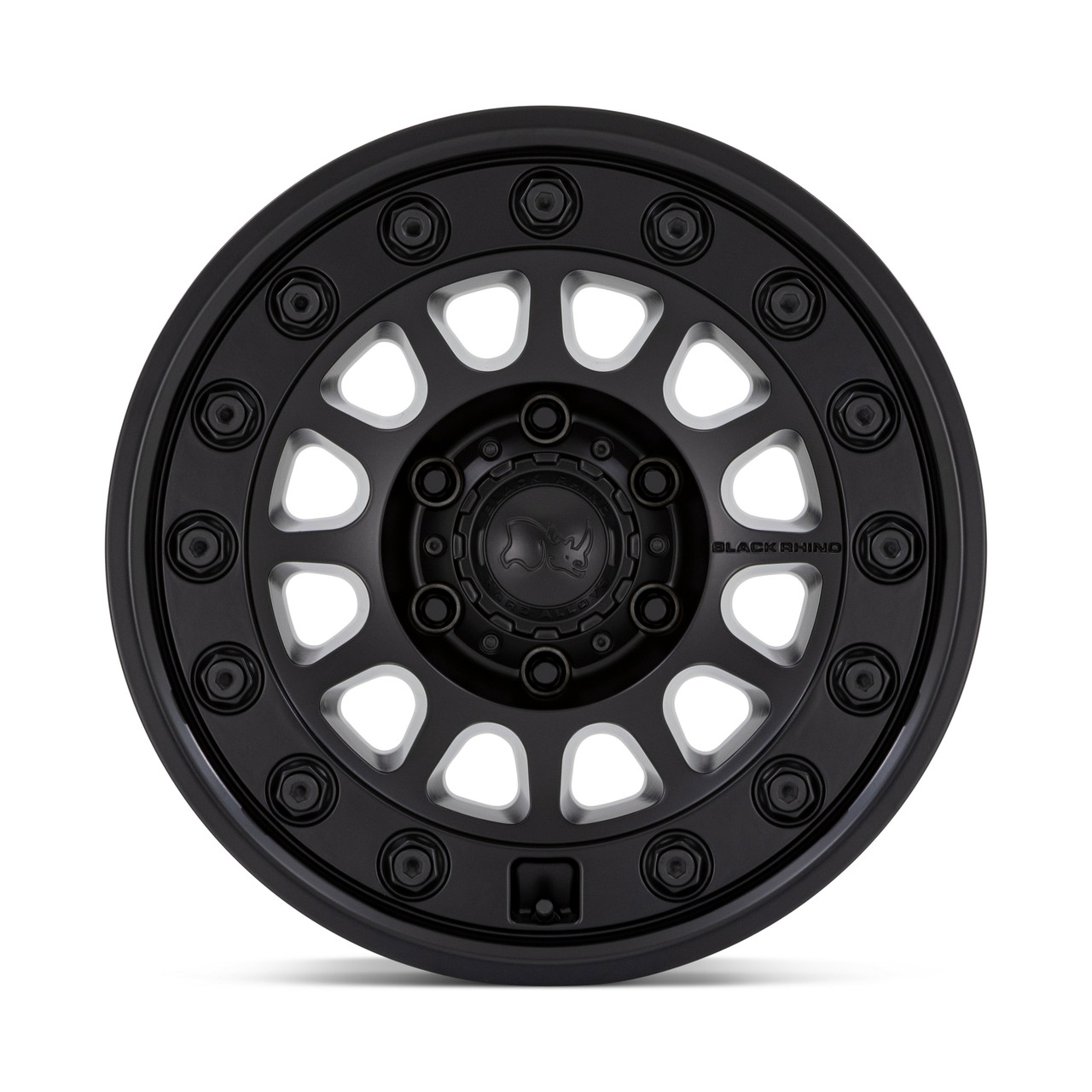 Set 4 Black Rhino BR012 Outback 17x8.5 Matte Black Wheels 5x5 17" -10mm For Jeep