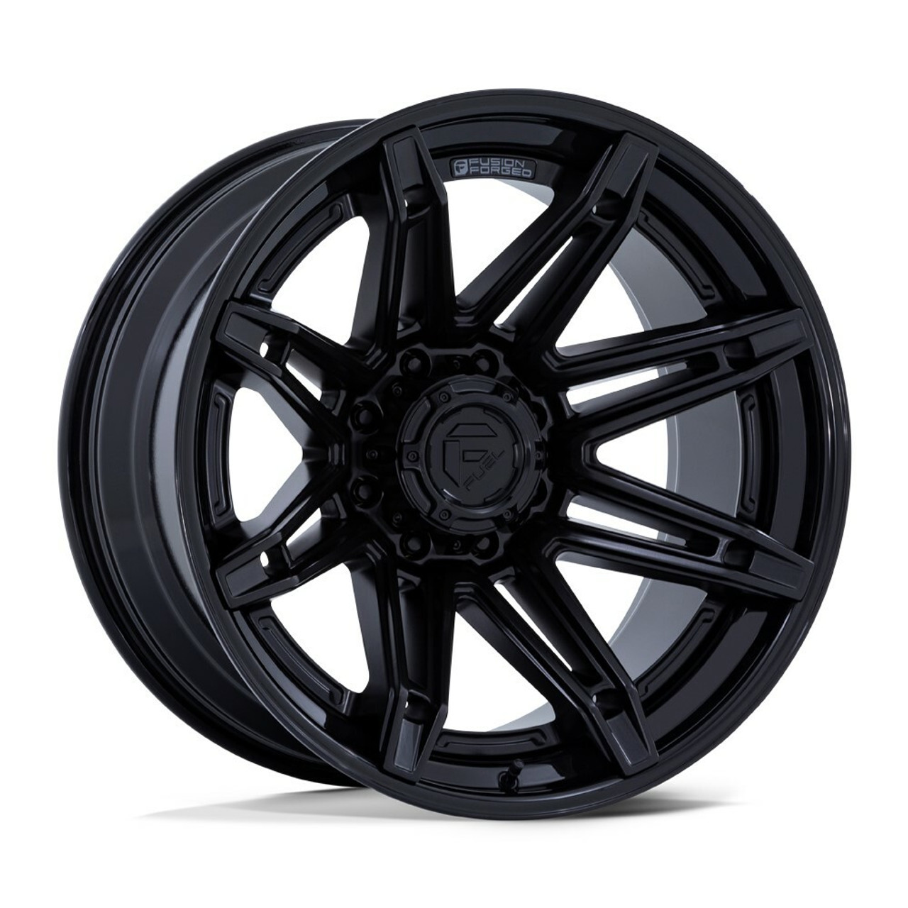 Fuel FC401 Brawl 20x10 8x180 Matte Black Gloss Black Lip 20" -18mm Lifted Wheel