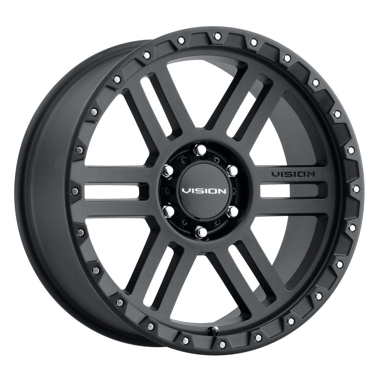 Set 4 17" Vision Off-Road 354 Manx 2 Satin Black Wheels 17x9 6x5.5 Rims 12mm