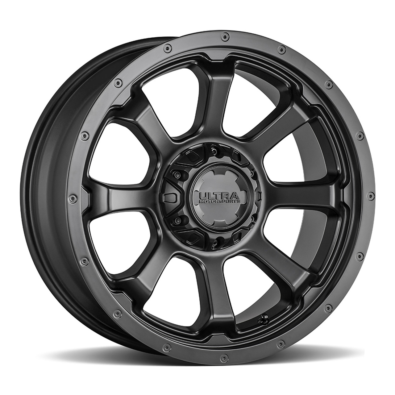 18" Ultra 219SB Nemesis 18x9 6x135 6x5.5 Satin Black Satin Clear-Coat Wheel 1mm