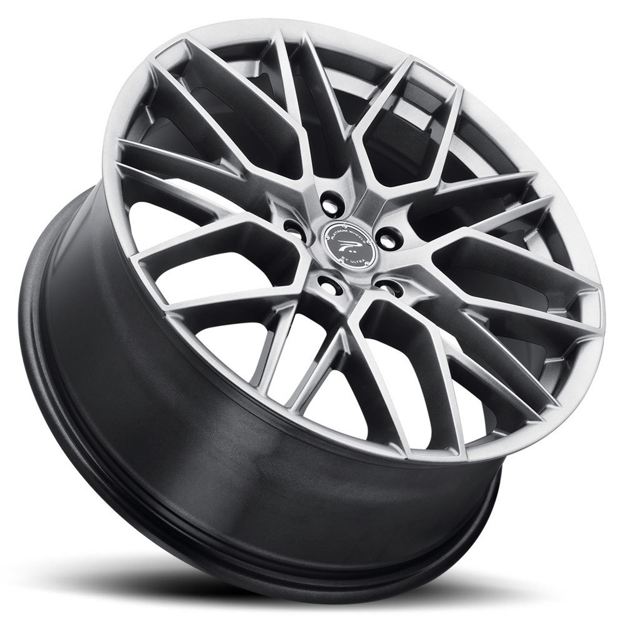 Set 4 17" Platinum 459G Retribution  17x8 Wheels 5x108 +40mm