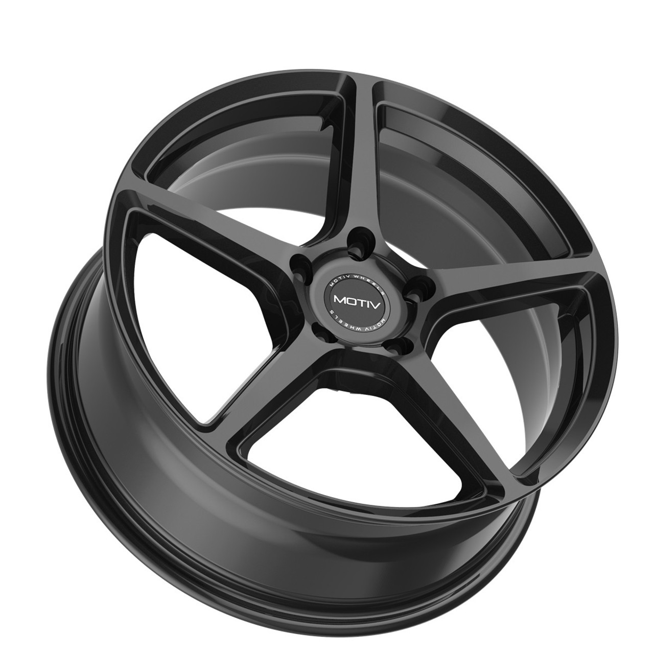 16" Motiv 433B Blade Gloss Black 16x7.5 Wheel 5x4.5 Rim +40mm