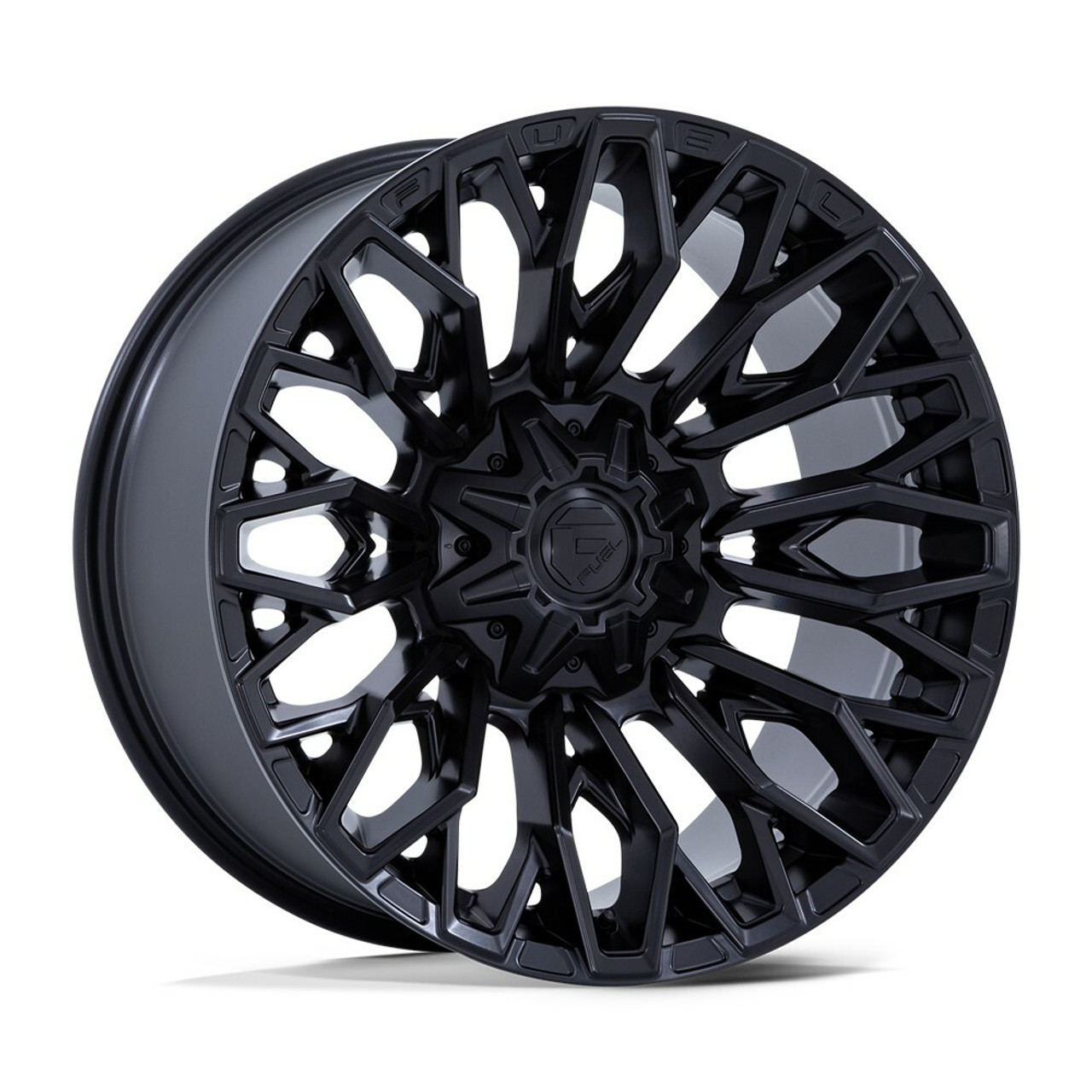 Fuel FC865 Strike 22x10 8x6.5 Blackout Wheel 22" -18mm Lifted For Chevy GMC Ram