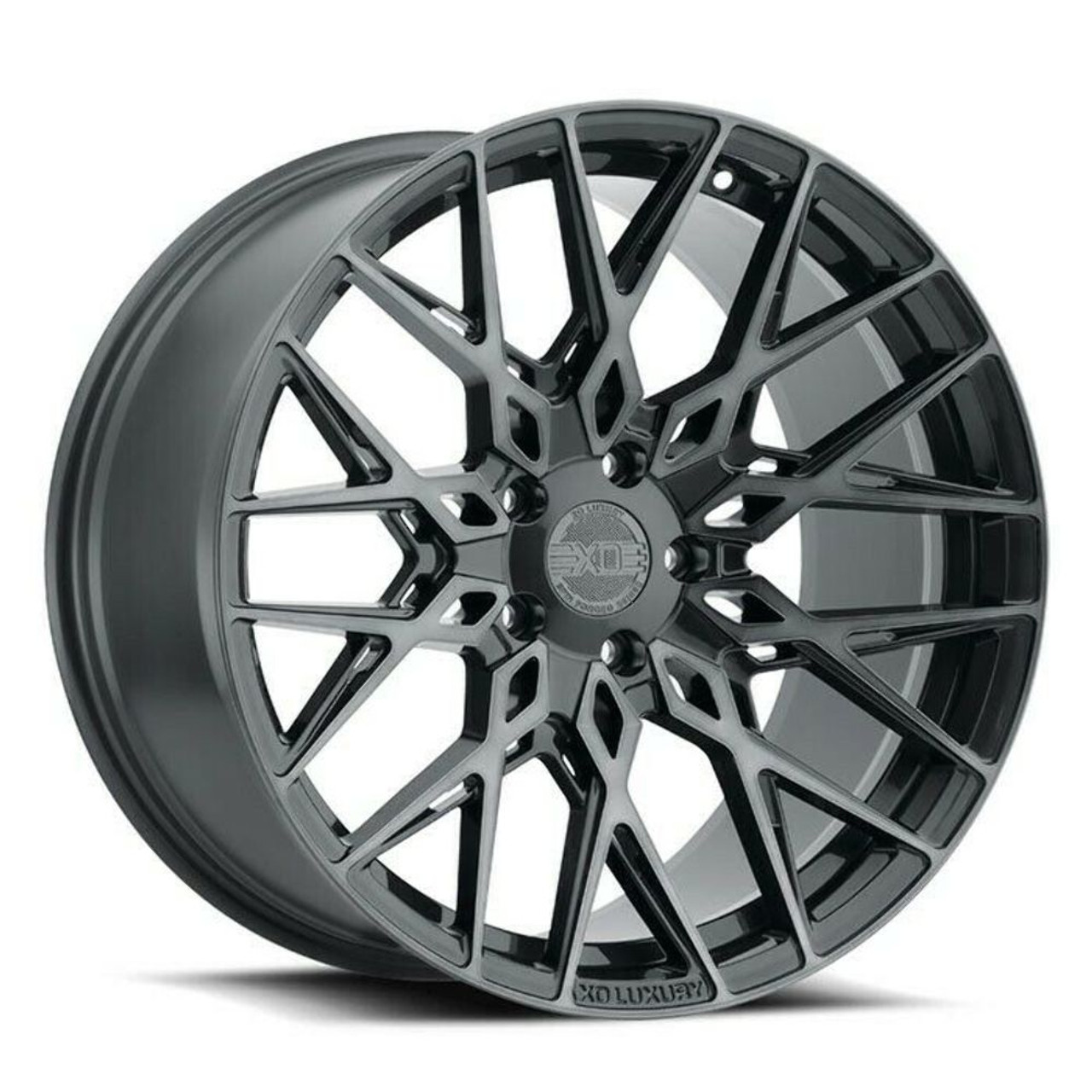 XO Phoenix 22x10.5 5x112 Gunmetal W/ Brushed Gunmetal Face Wheel 22" 28mm Rim