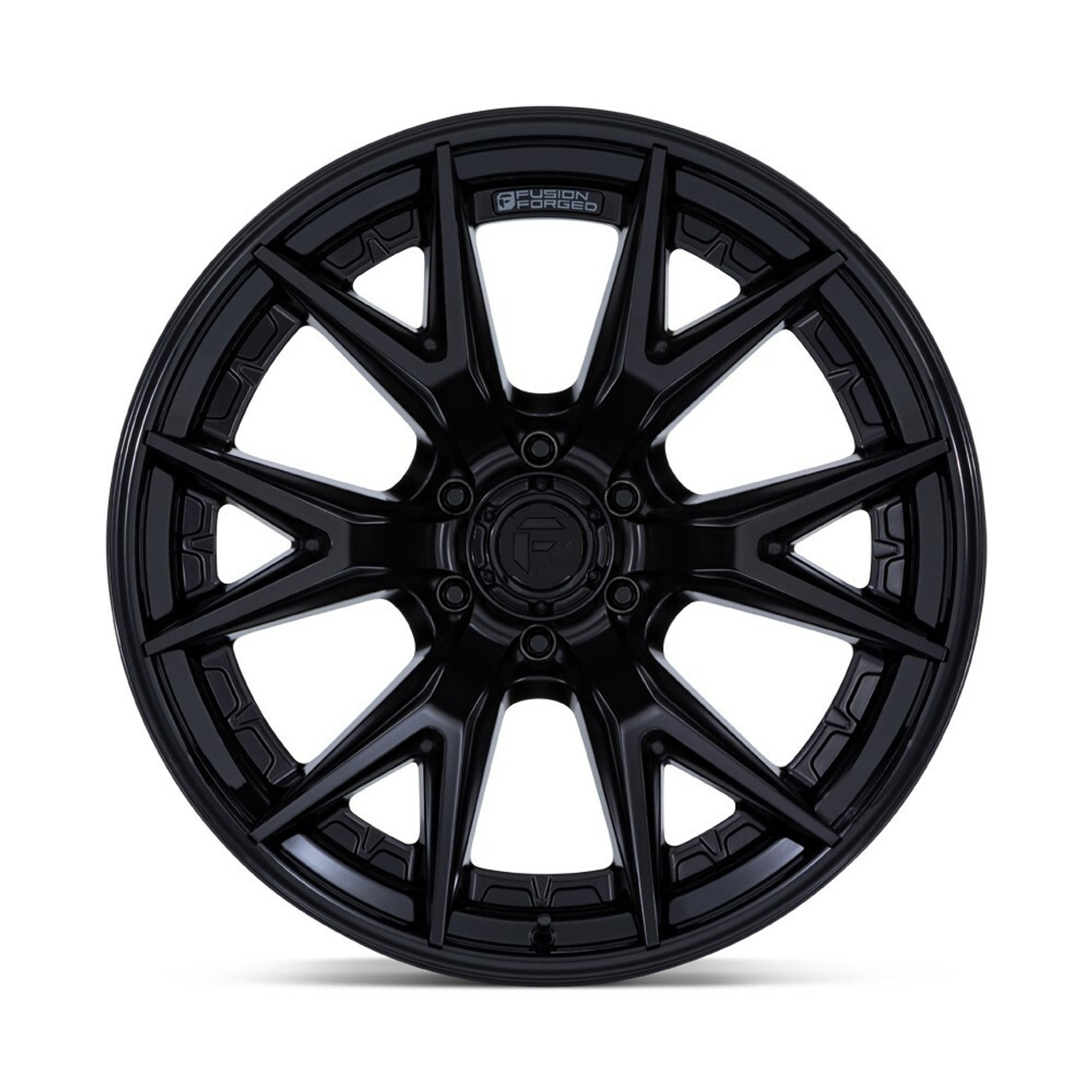 Fuel FC402 Catalyst 20x10 6x5.5 Matte Black Gloss Black Lip Wheel 20" -18mm Rim