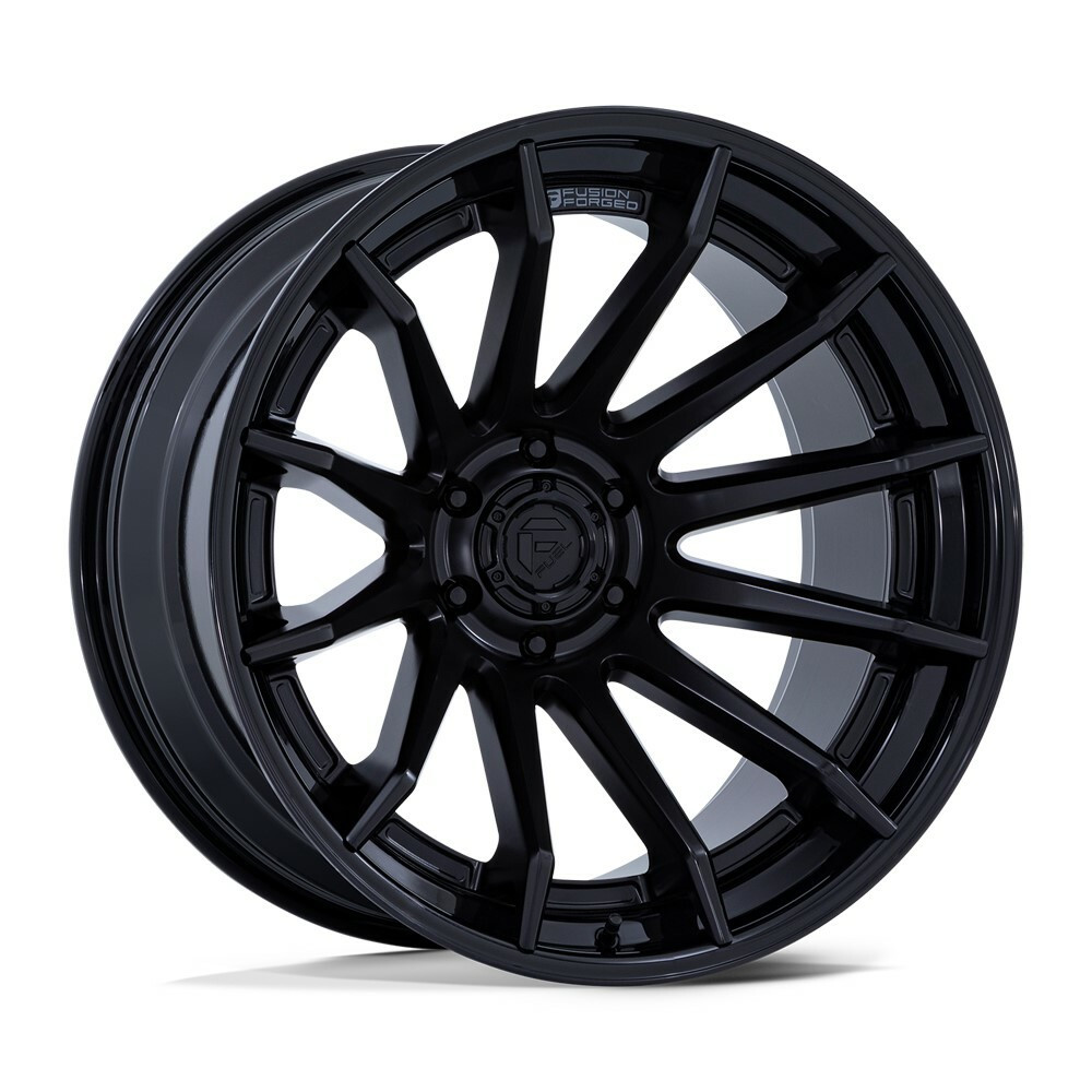 Set 4 Fuel FC403 Burn 22x10 6x135 Matte Black Gloss Black Lip Wheels 22" -18mm