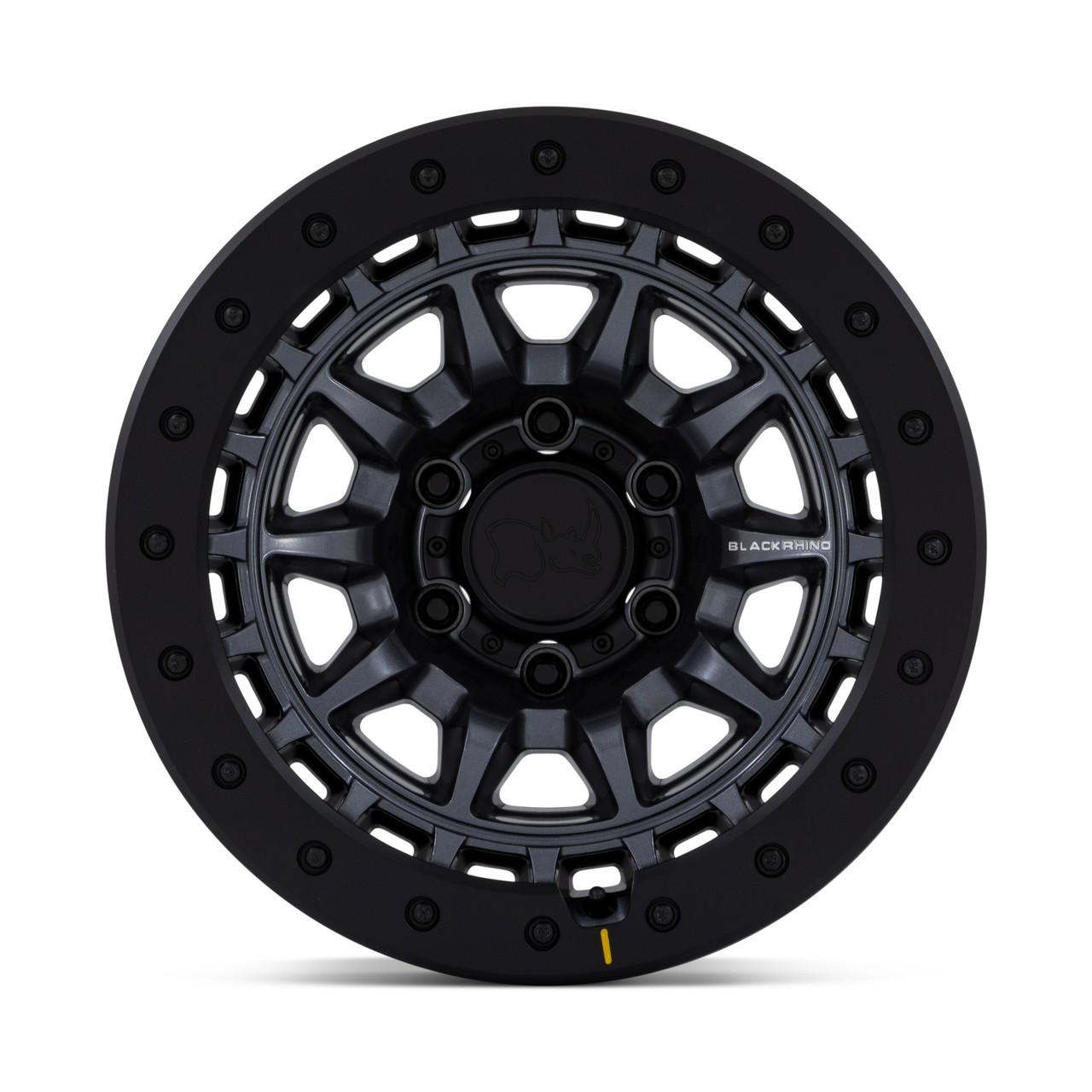 Black Rhino BR016 Tusk 17x8.5 Matte Gunmetal Wheel 6x5.5 17" -10mm Lifted Rims