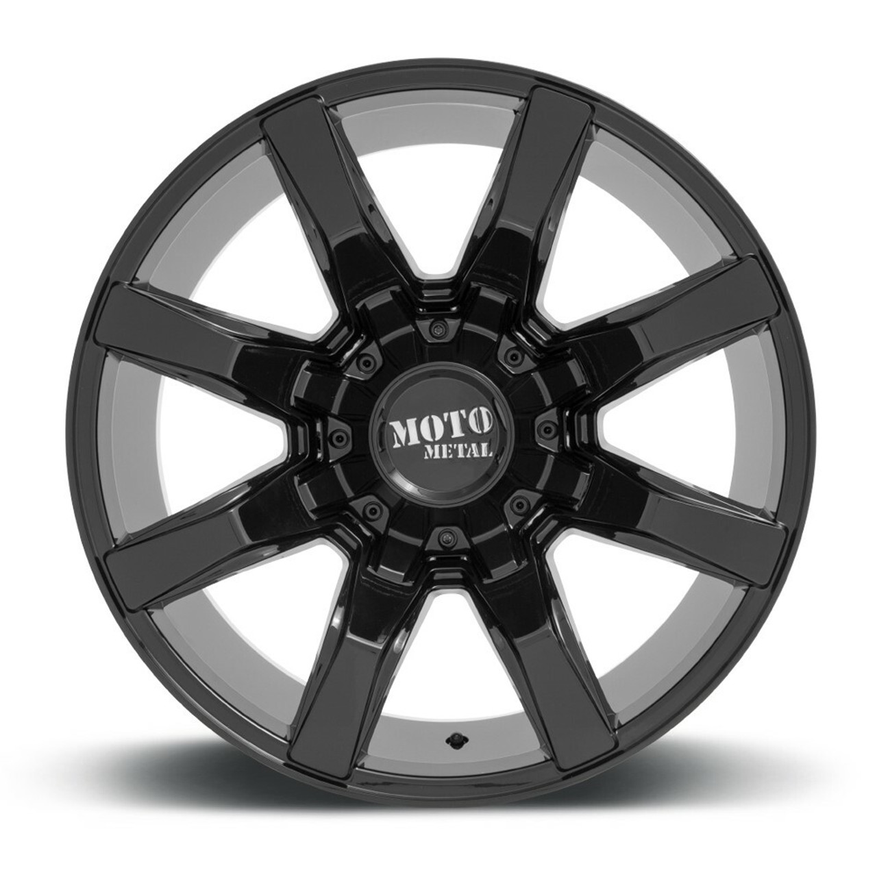 Set 4 22" Moto Metal MO804 Spider 22x10 Gloss Black 6x135 6x5.5 Wheels -18mm Rim