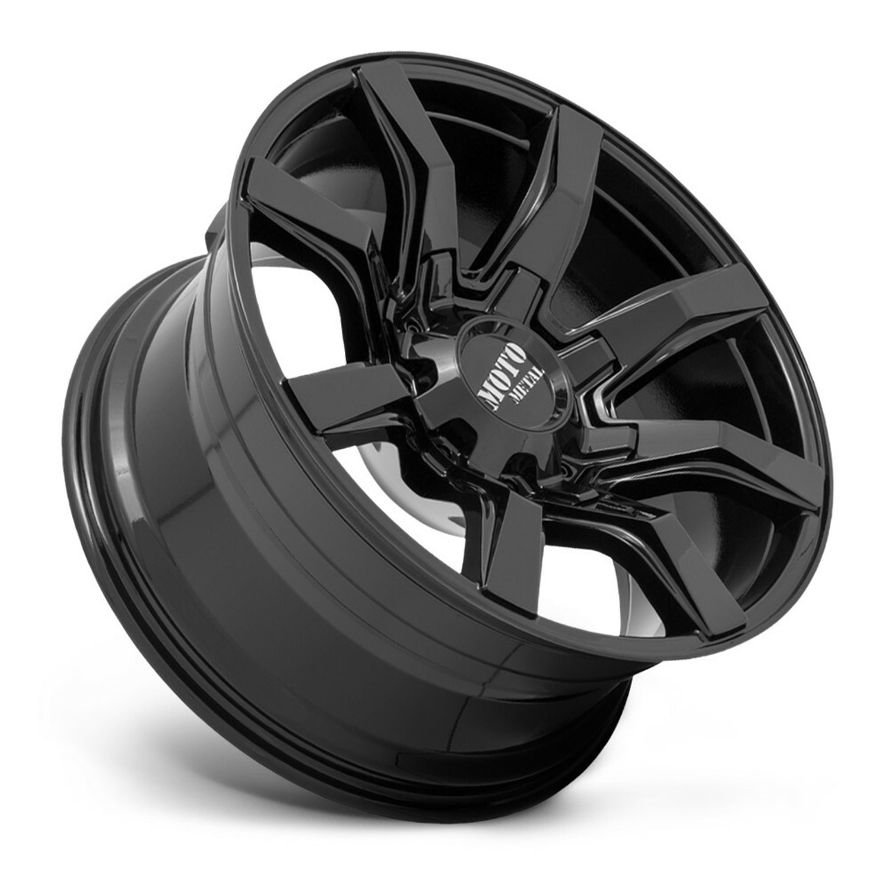 Set 4 22" Moto Metal MO804 Spider 22x10 Gloss Black 6x135 6x5.5 Wheels -18mm Rim