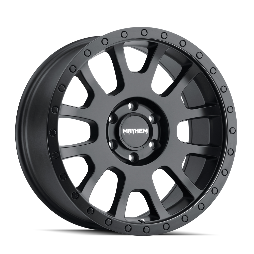 18" Mayhem Scout 18x9 Matte Black 8x6.5 Wheel 0mm For Chevy GMC Ford Ram Rim