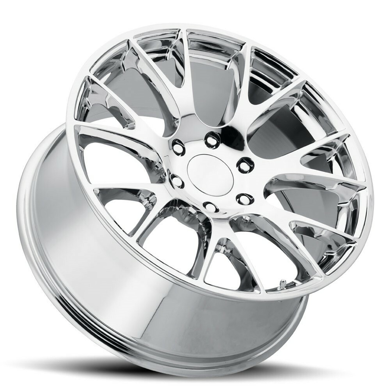 22" Voxx Replica Hellcat Chrome Wheel 22x9 6x5.5 24mm Rim