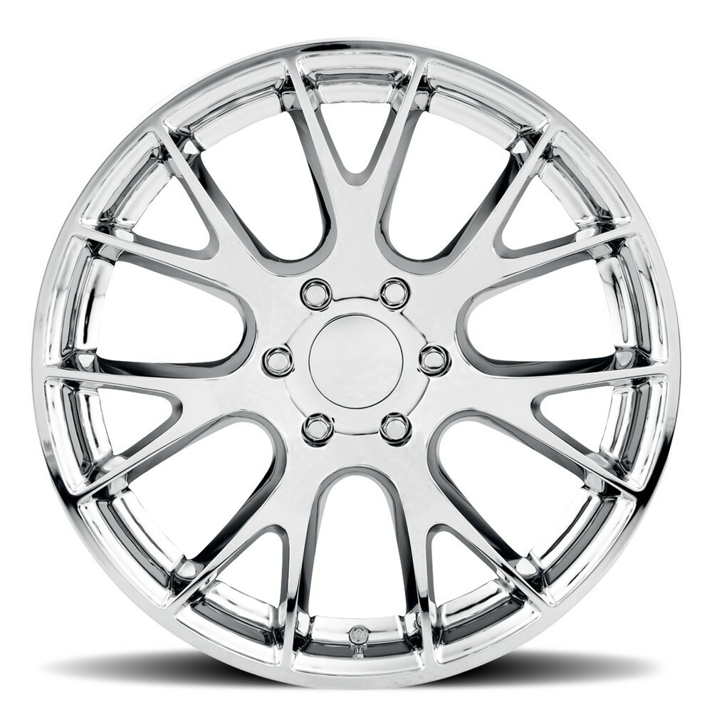Set 4 20" Voxx Replica Hellcat Chrome Wheels 20x9 5x5.5 18mm Rims