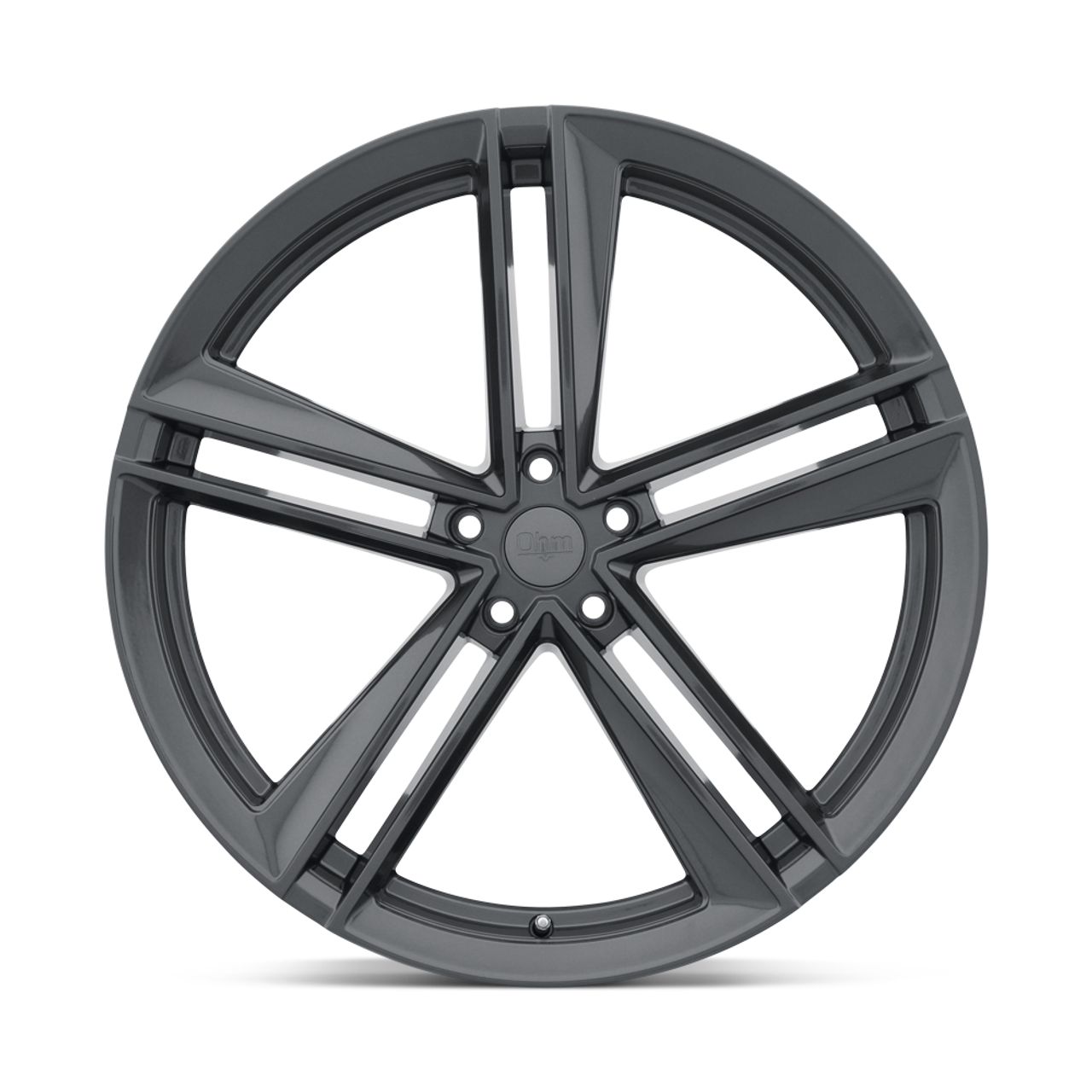 OHM Lightning 22x11 5x120 Gloss Gunmetal Wheel 22" 30mm Rim