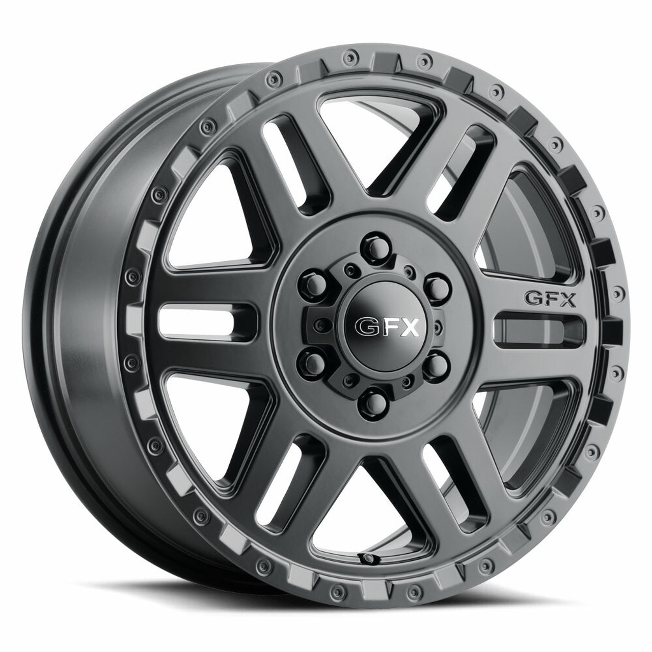 16" Voxx G-FX MV2 Matte Black Wheel 16x6.5 6x130 45mm Rim